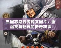 三國志趙云傳原文圖片：重溫英勇趙云的傳奇故事