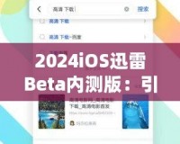 2024iOS迅雷Beta內測版：引領下載革命，體驗前所未有的極速快感！