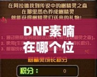 DNF素喃在哪個(gè)位置？探索素喃的隱藏地點(diǎn)與攻略技巧