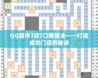 QQ超市7店7口碑?dāng)[法——打造成功門(mén)店的秘訣