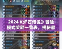 2024《爐石傳說》冒險模式獎勵一覽表，揭秘最全福利！