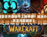 《魔獸世界登錄不上服務(wù)器？解決辦法與常見問(wèn)題解析》