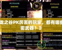 《龍之谷PK厲害的玩家，都有哪些秘密武器？》