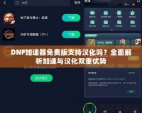 DNF加速器免費版支持漢化嗎？全面解析加速與漢化雙重優(yōu)勢