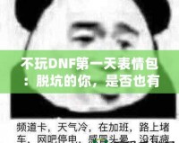 不玩DNF第一天表情包：脫坑的你，是否也有過這樣的心情？