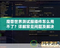 魔獸世界測試服插件怎么用不了？詳解常見問題及解決方案