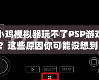 小雞模擬器玩不了PSP游戲？這些原因你可能沒想到！