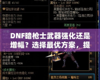 DNF暗槍士武器強(qiáng)化還是增幅？選擇最優(yōu)方案，提升戰(zhàn)力的關(guān)鍵決策！