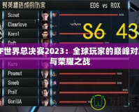 CF世界總決賽2023：全球玩家的巔峰對決與榮耀之戰(zhàn)