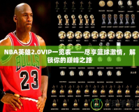 NBA英雄2.0VIP一覽表——盡享籃球激情，解鎖你的巔峰之路