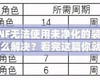 DNF無法使用未凈化的裝備怎么解決？看完這篇你就明白了！