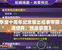 《拳皇十周年紀念版出招表帶圖：重溫經典，挑戰(zhàn)極限》