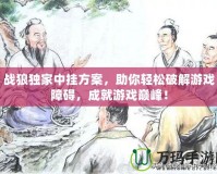 戰(zhàn)狼獨(dú)家中掛方案，助你輕松破解游戲障礙，成就游戲巔峰！