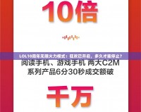 LOL10周年無限火力模式：狂歡已開啟，多久才能停止？