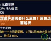 魔獸世界增強(qiáng)薩滿需要什么屬性？屬性選擇攻略全面解析