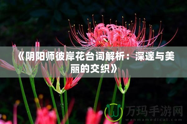 《陰陽(yáng)師彼岸花臺(tái)詞解析：深邃與美麗的交織》