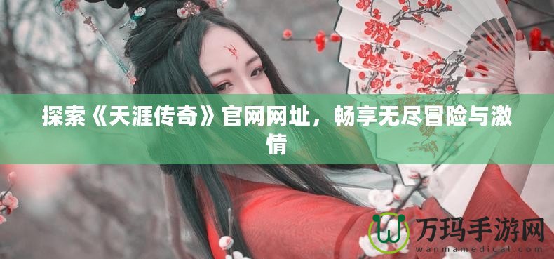 探索《天涯傳奇》官網(wǎng)網(wǎng)址，暢享無盡冒險與激情