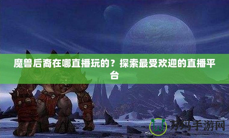 魔獸后裔在哪直播玩的？探索最受歡迎的直播平臺(tái)