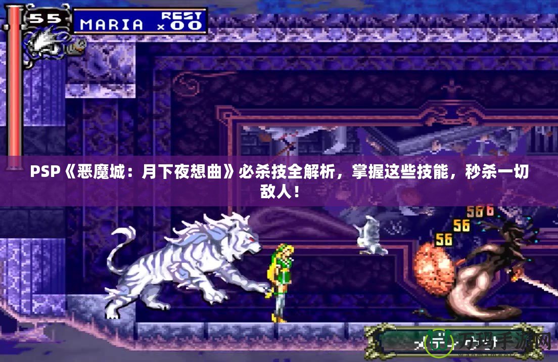 PSP《惡魔城：月下夜想曲》必殺技全解析，掌握這些技能，秒殺一切敵人！