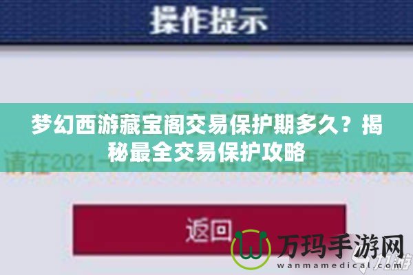 夢幻西游藏寶閣交易保護期多久？揭秘最全交易保護攻略