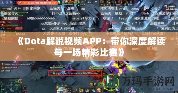 《Dota解說(shuō)視頻APP：帶你深度解讀每一場(chǎng)精彩比賽》