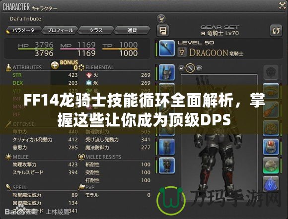 FF14龍騎士技能循環(huán)全面解析，掌握這些讓你成為頂級(jí)DPS