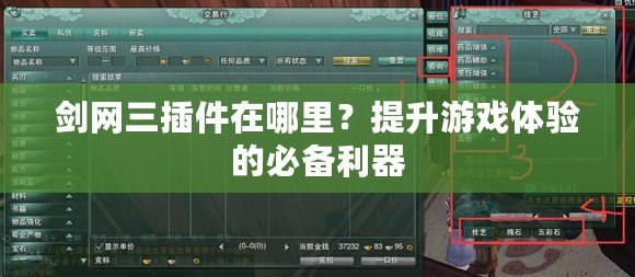 劍網(wǎng)三插件在哪里？提升游戲體驗的必備利器