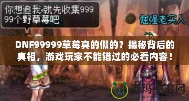 DNF99999草莓真的假的？揭秘背后的真相，游戲玩家不能錯過的必看內(nèi)容！