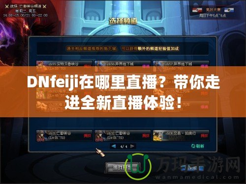 DNfeiji在哪里直播？帶你走進(jìn)全新直播體驗(yàn)！