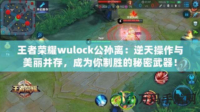 王者榮耀wulock公孫離：逆天操作與美麗并存，成為你制勝的秘密武器！