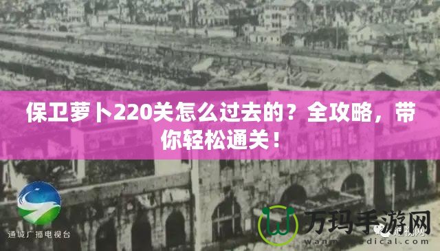 保衛(wèi)蘿卜220關(guān)怎么過去的？全攻略，帶你輕松通關(guān)！