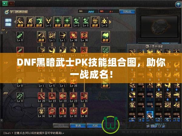 DNF黑暗武士PK技能組合圖，助你一戰(zhàn)成名！