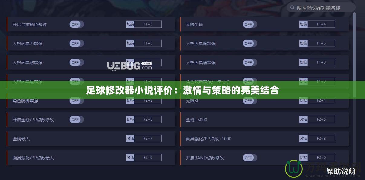 足球修改器小說評價：激情與策略的完美結合