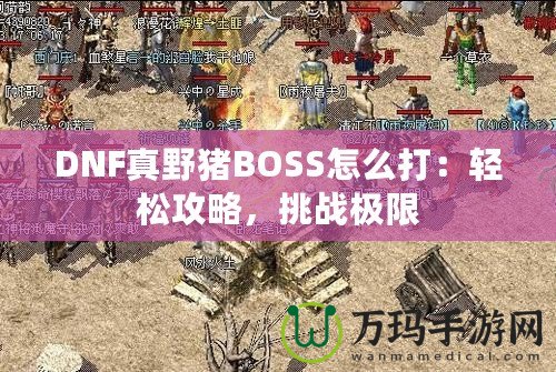 DNF真野豬BOSS怎么打：輕松攻略，挑戰(zhàn)極限