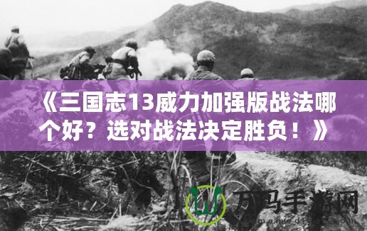 《三國志13威力加強(qiáng)版戰(zhàn)法哪個(gè)好？選對(duì)戰(zhàn)法決定勝負(fù)！》