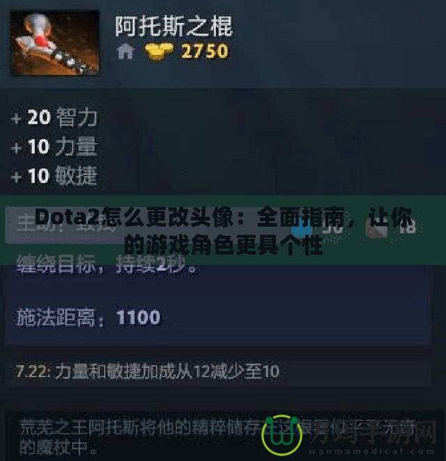 Dota2怎么更改頭像：全面指南，讓你的游戲角色更具個(gè)性