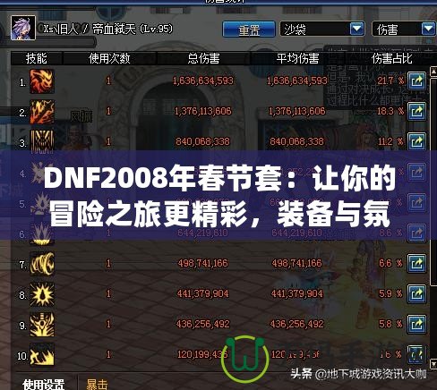 DNF2008年春節(jié)套：讓你的冒險之旅更精彩，裝備與氛圍完美融合！