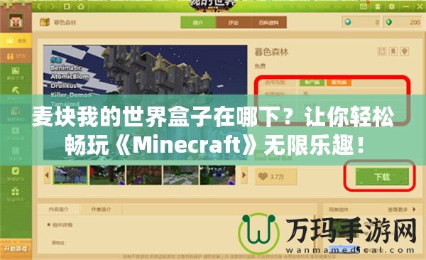 麥塊我的世界盒子在哪下？讓你輕松暢玩《Minecraft》無限樂趣！