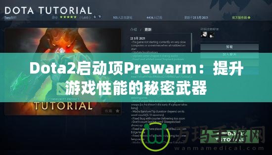 Dota2啟動項Prewarm：提升游戲性能的秘密武器