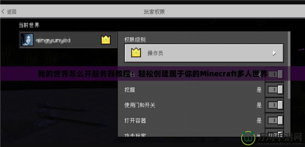 我的世界怎么開服務(wù)器教程：輕松創(chuàng)建屬于你的Minecraft多人世界