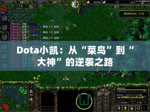 Dota小凱：從“菜鳥”到“大神”的逆襲之路