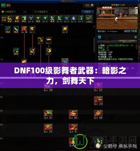 DNF100級影舞者武器：暗影之力，劍舞天下