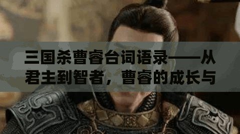 三國殺曹睿臺詞語錄——從君主到智者，曹睿的成長與領(lǐng)導(dǎo)之道