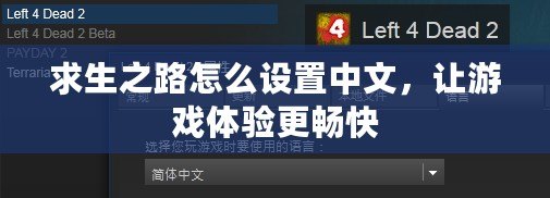 求生之路怎么設(shè)置中文，讓游戲體驗(yàn)更暢快