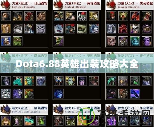 Dota6.88英雄出裝攻略大全