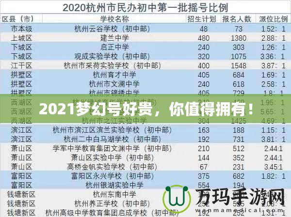 2021夢幻號好貴，你值得擁有！