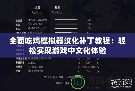 全面吃雞模擬器漢化補丁教程：輕松實現(xiàn)游戲中文化體驗