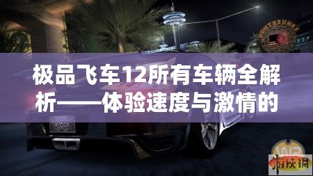 極品飛車(chē)12所有車(chē)輛全解析——體驗(yàn)速度與激情的極致之作